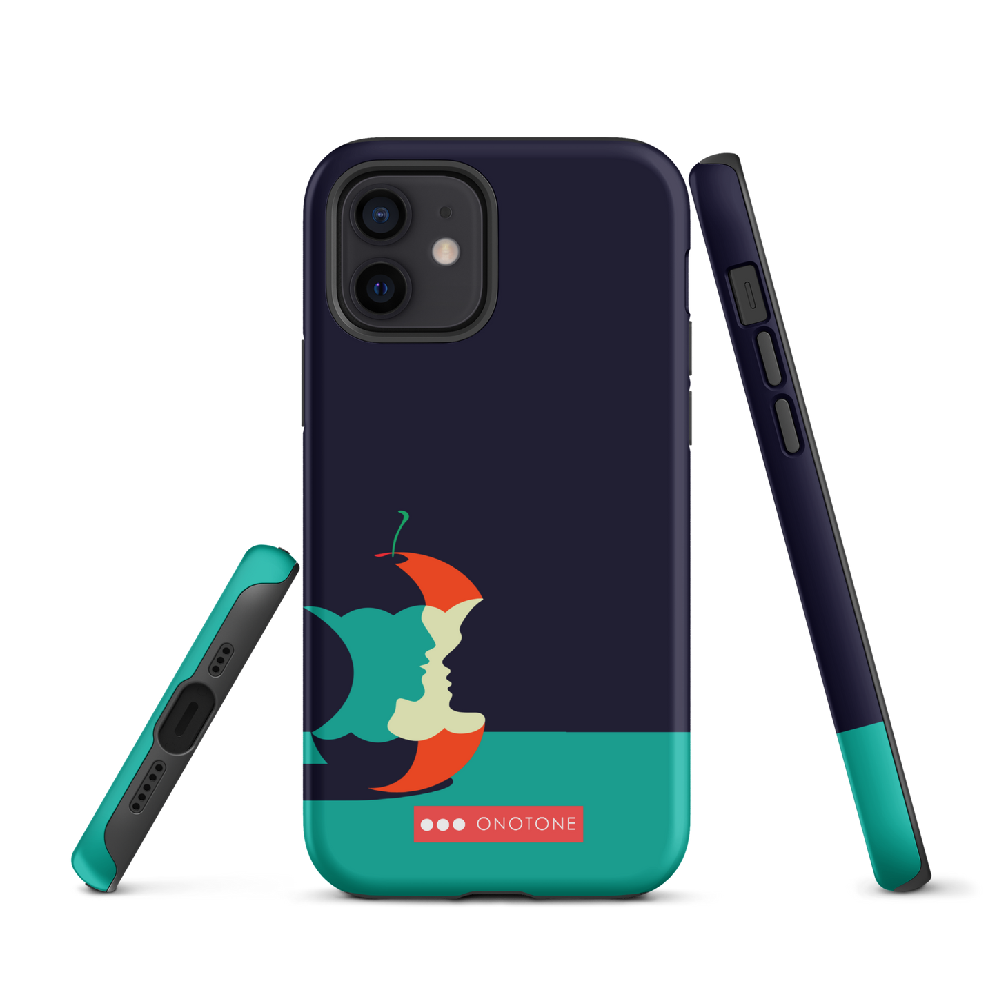 Dual Layer green modern iPhone® Case