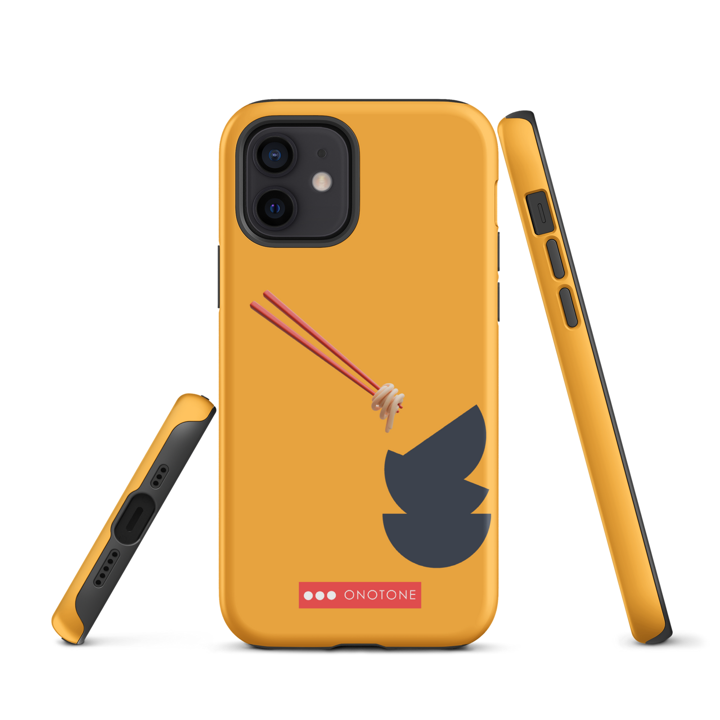 Dual Layer yellow modern iPhone® Case