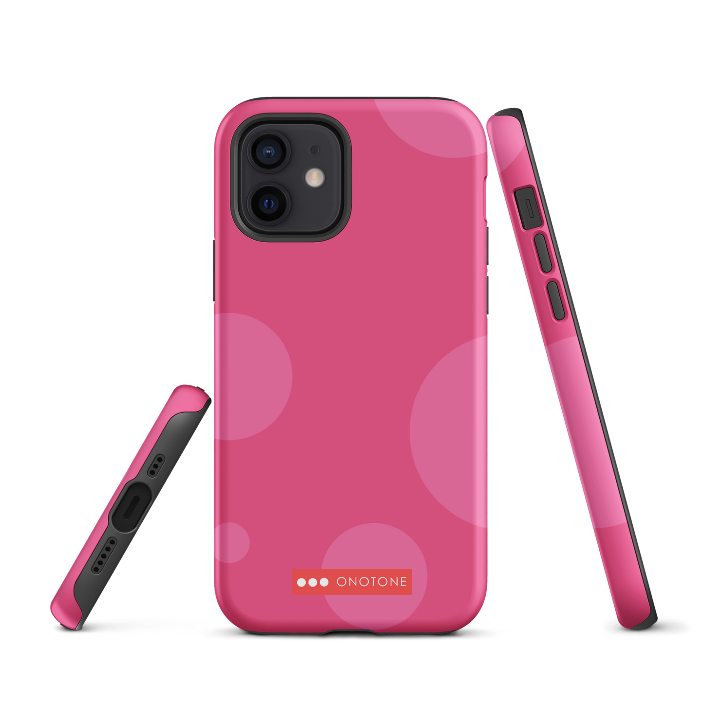 Dual Layer pink modern iPhone® Case