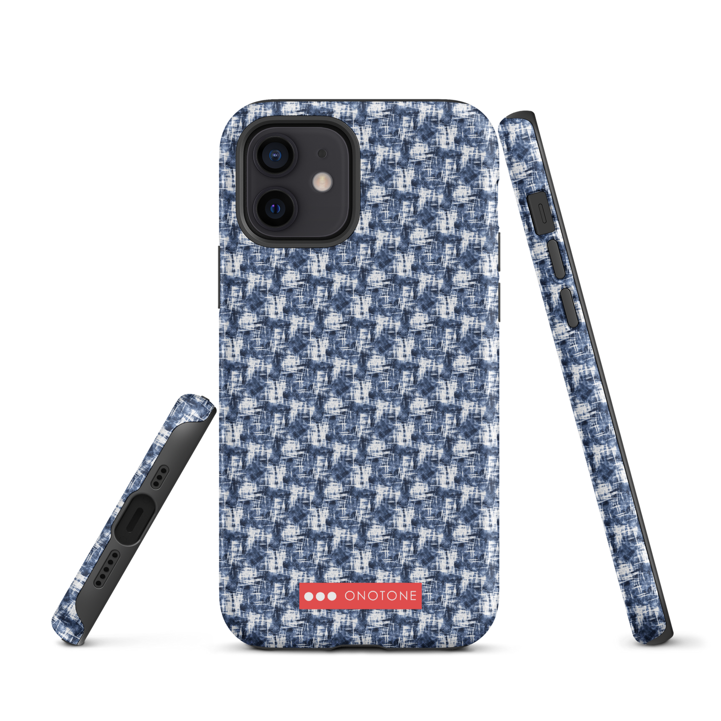 Japanese design indigo iPhone® Case with patterns