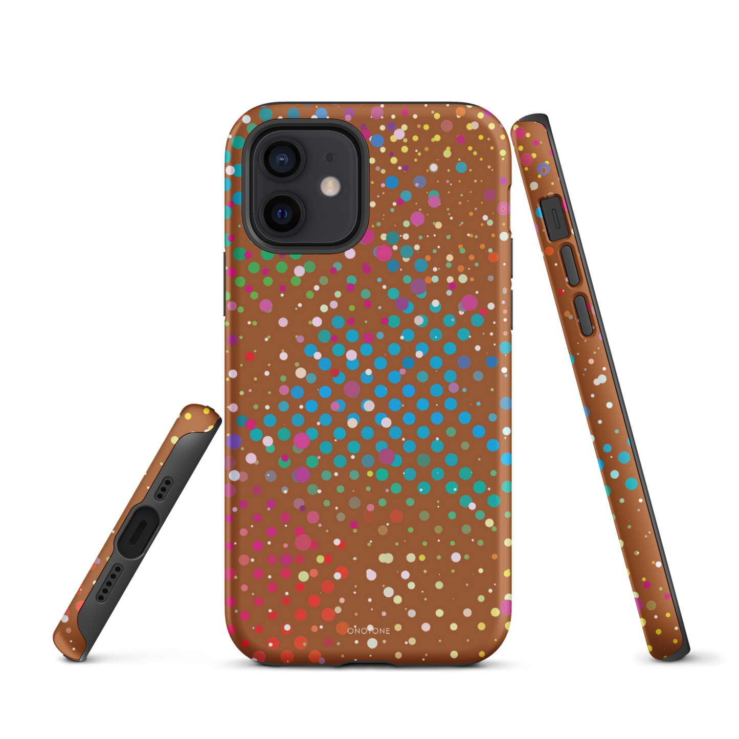 Brown Polka Dot iPhone 12 Pro Case
