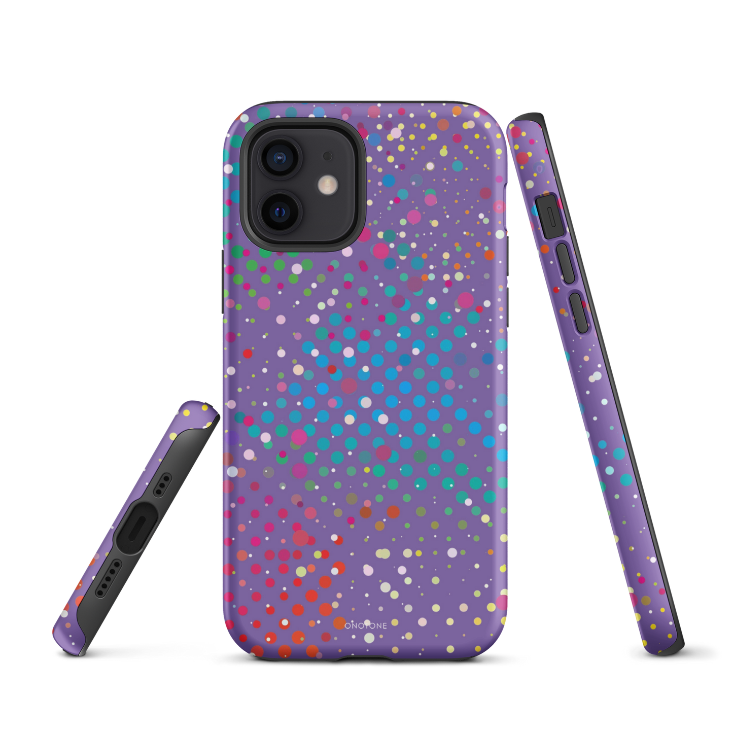 Purple Polka Dot iPhone 12 Pro Case