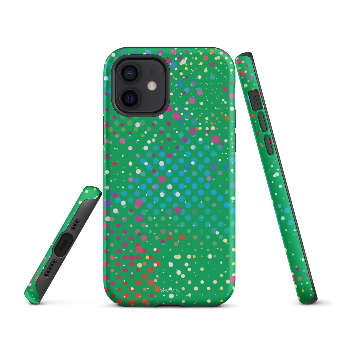 Shamrock Green Polka Dot iPhone 12 Pro Case