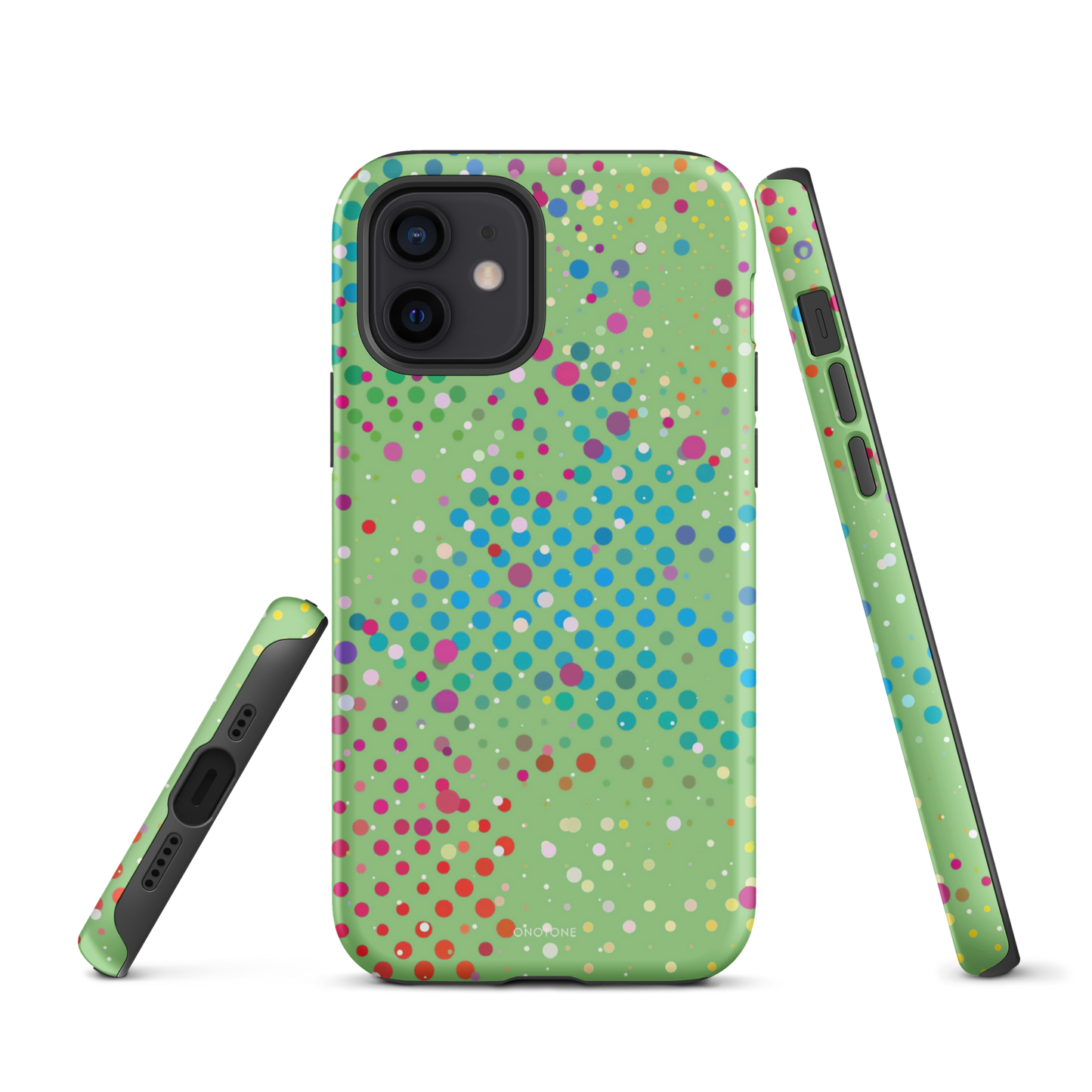 Granny Smith Apple Polka Dot iPhone 12 Pro Case