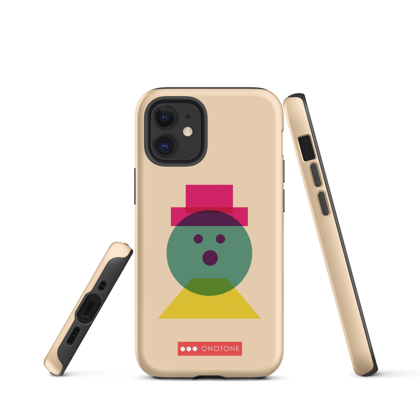 Dual Layer beige modern iPhone® Case