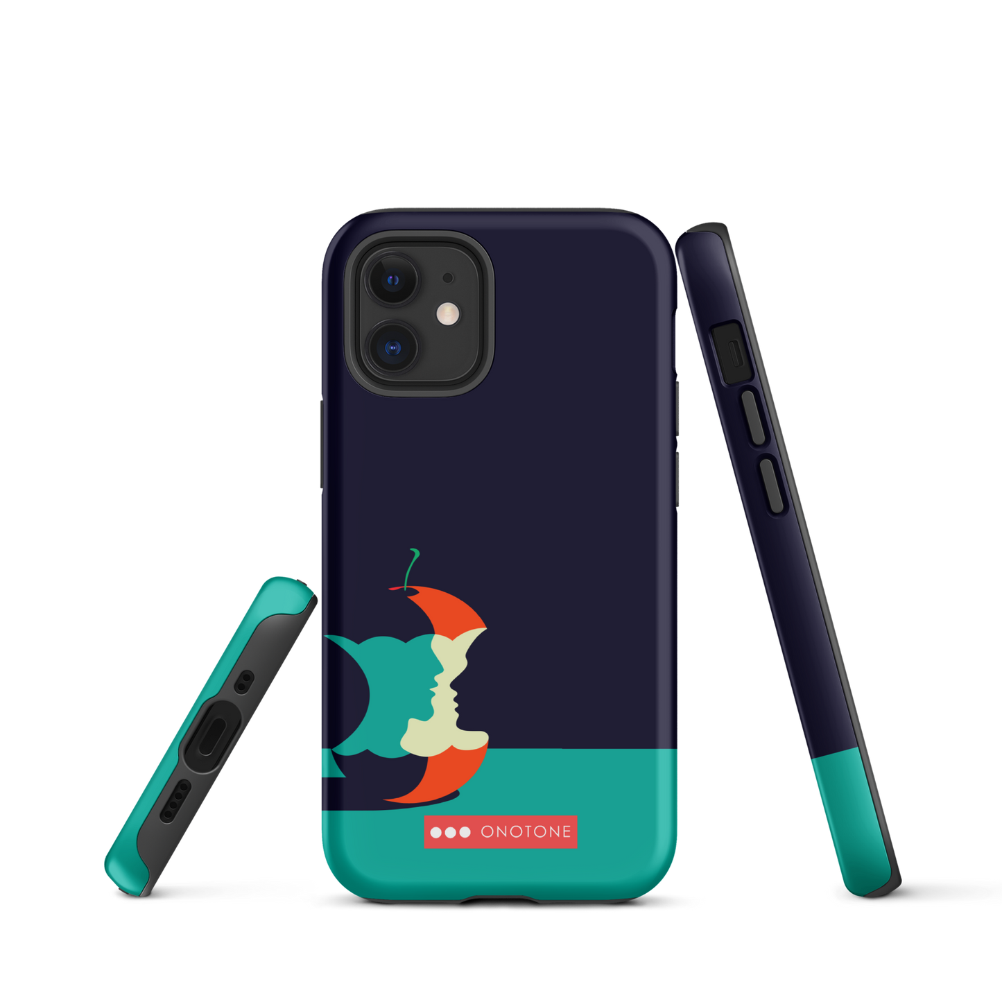 Dual Layer green modern iPhone® Case