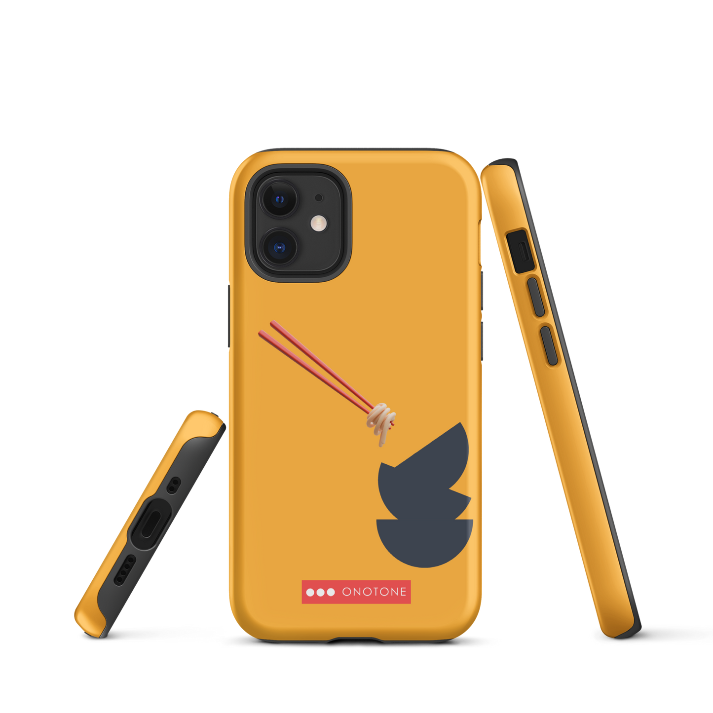 Dual Layer yellow modern iPhone® Case