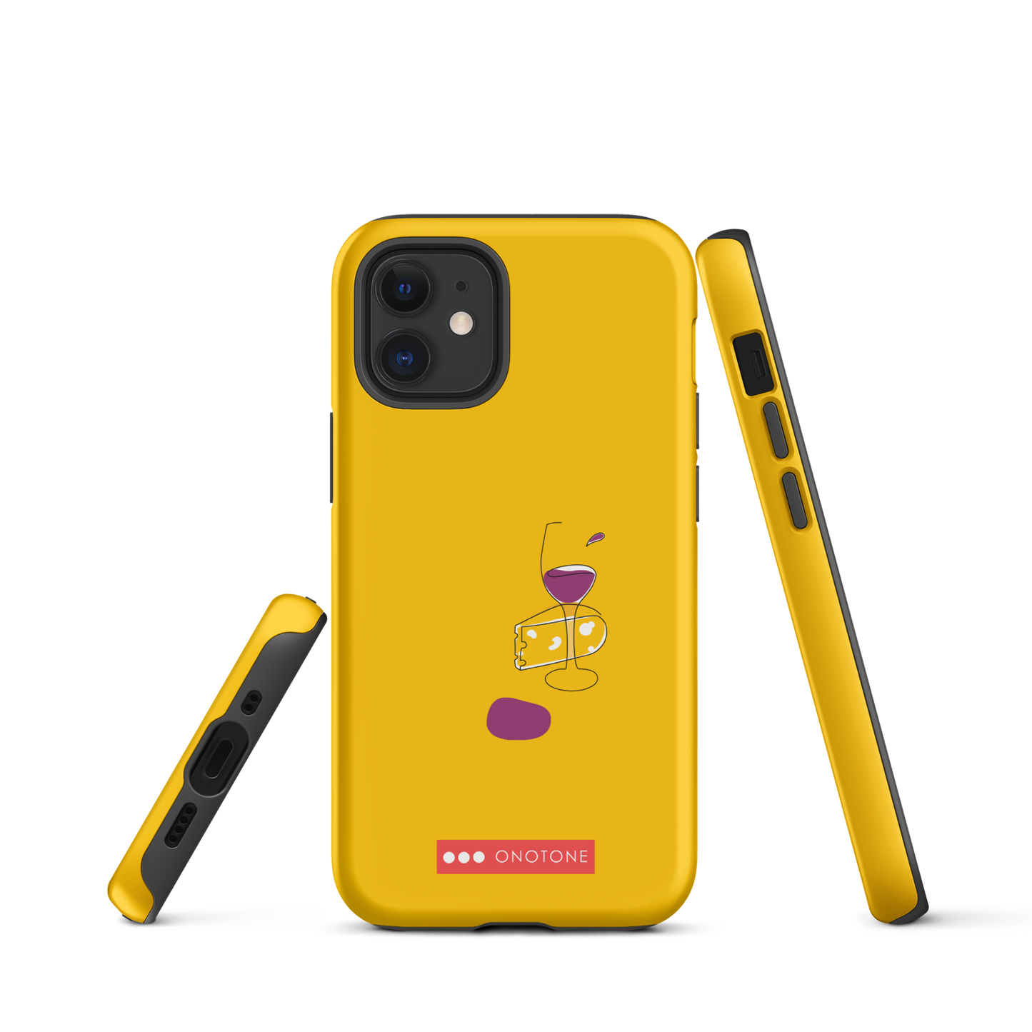 Dual Layer wine glass modern iPhone® Case