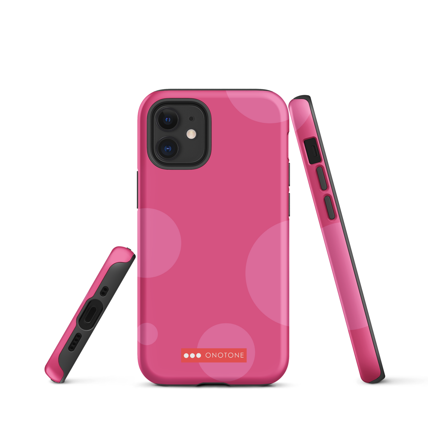Dual Layer pink modern iPhone® Case