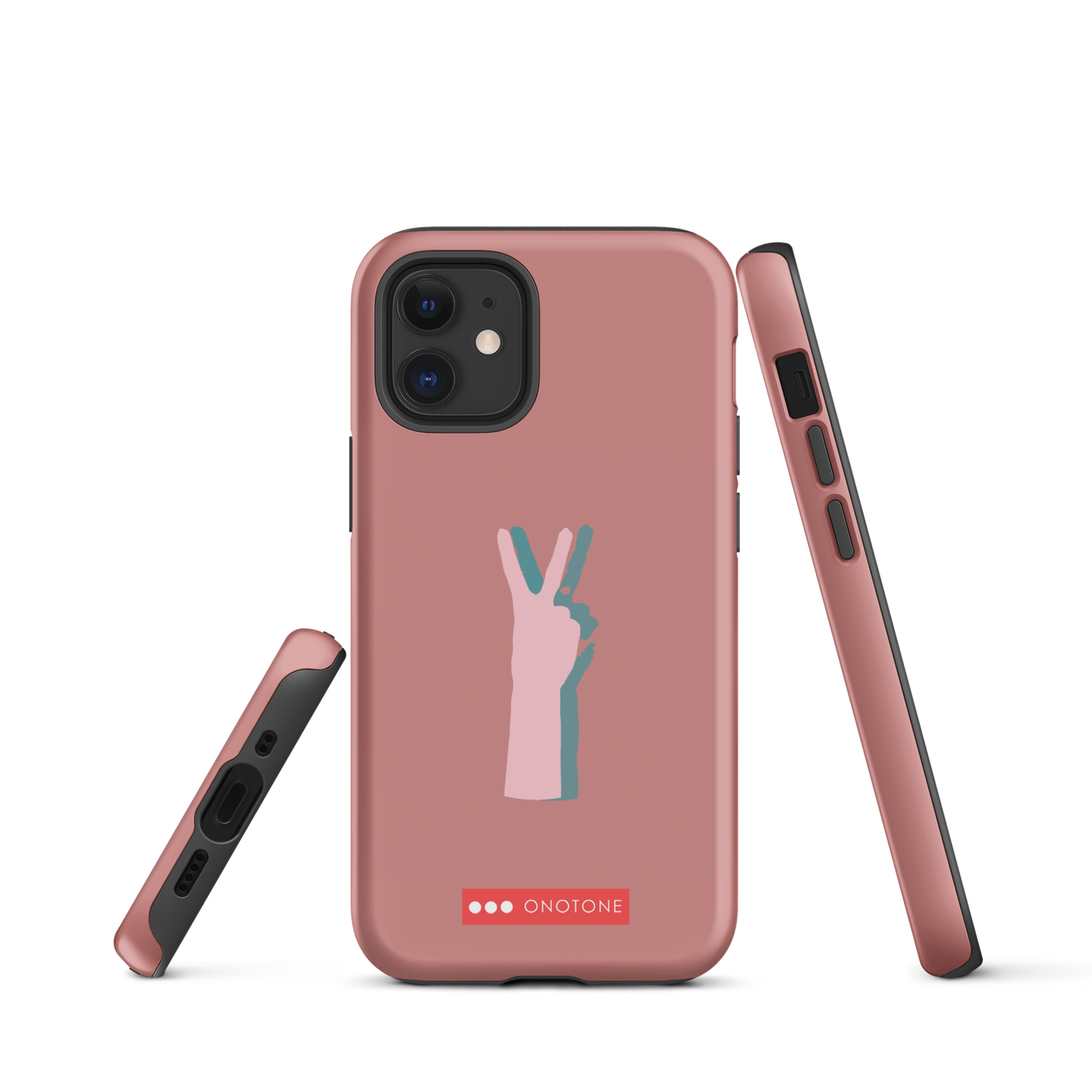 Dual Layer peace out modern iPhone® Case