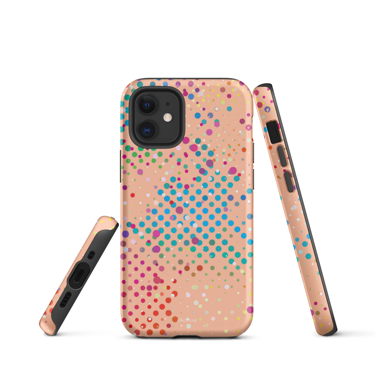 Soft Orange Polka Dot iPhone 12 Case