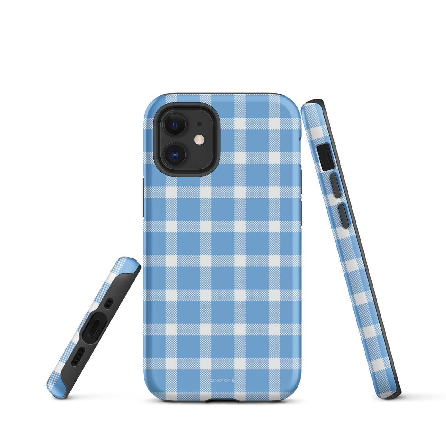 Light Blue Plaid iPhone Case – Durable, Stylish & Shockproof Protection - Durable, Stylish, Reliable Protection (BP-284)