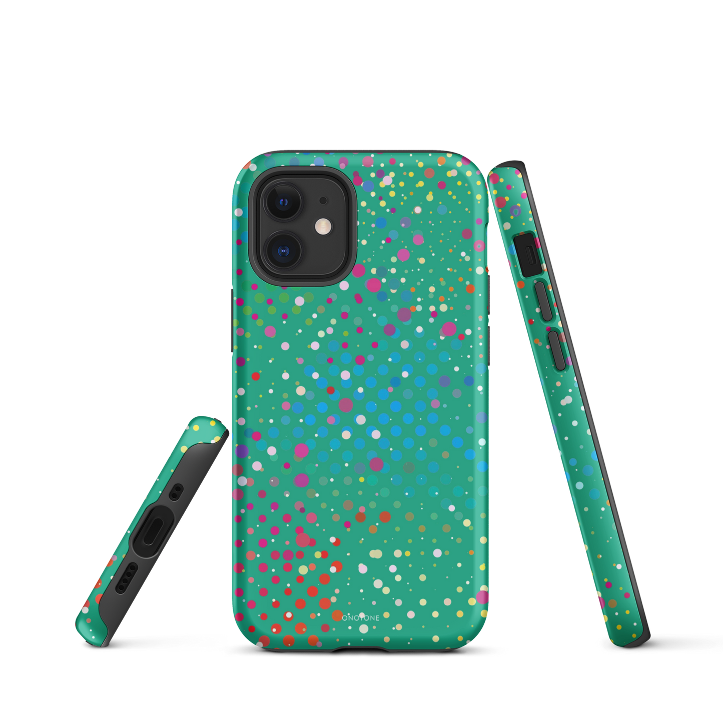 Persian Green Polka Dot iPhone 12 Case