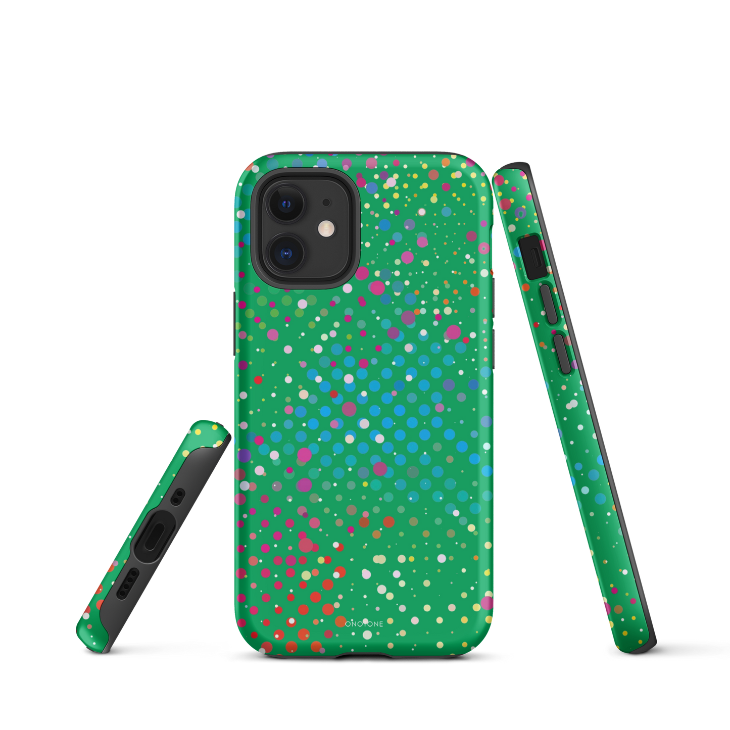 Shamrock Green Polka Dot iPhone 12 Case