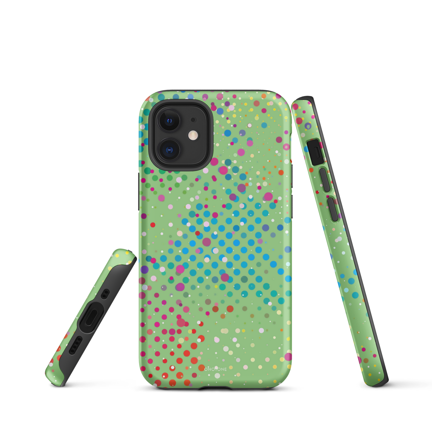 Granny Smith Apple Polka Dot iPhone 12 Case