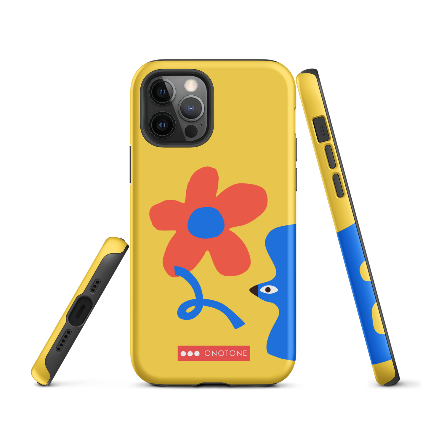 Dual Layer yellow modern iPhone® Case