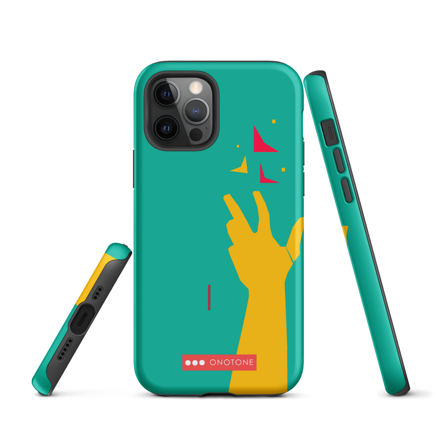 Dual Layer green modern iPhone® Case
