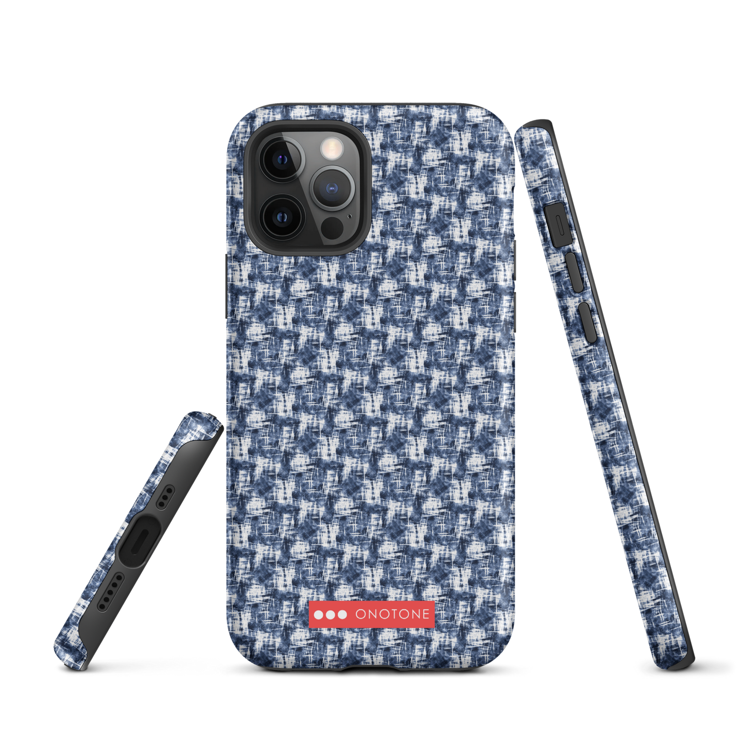 Japanese design indigo iPhone® Case with patterns