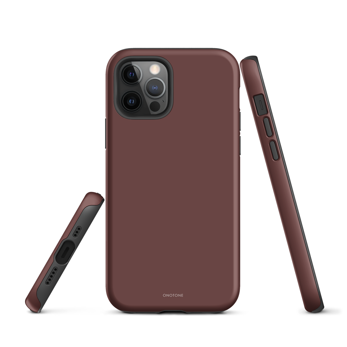 DARK BROWN MINIMALIST IPHONE® CASE - PANTONE® HOT CHOCOLATE