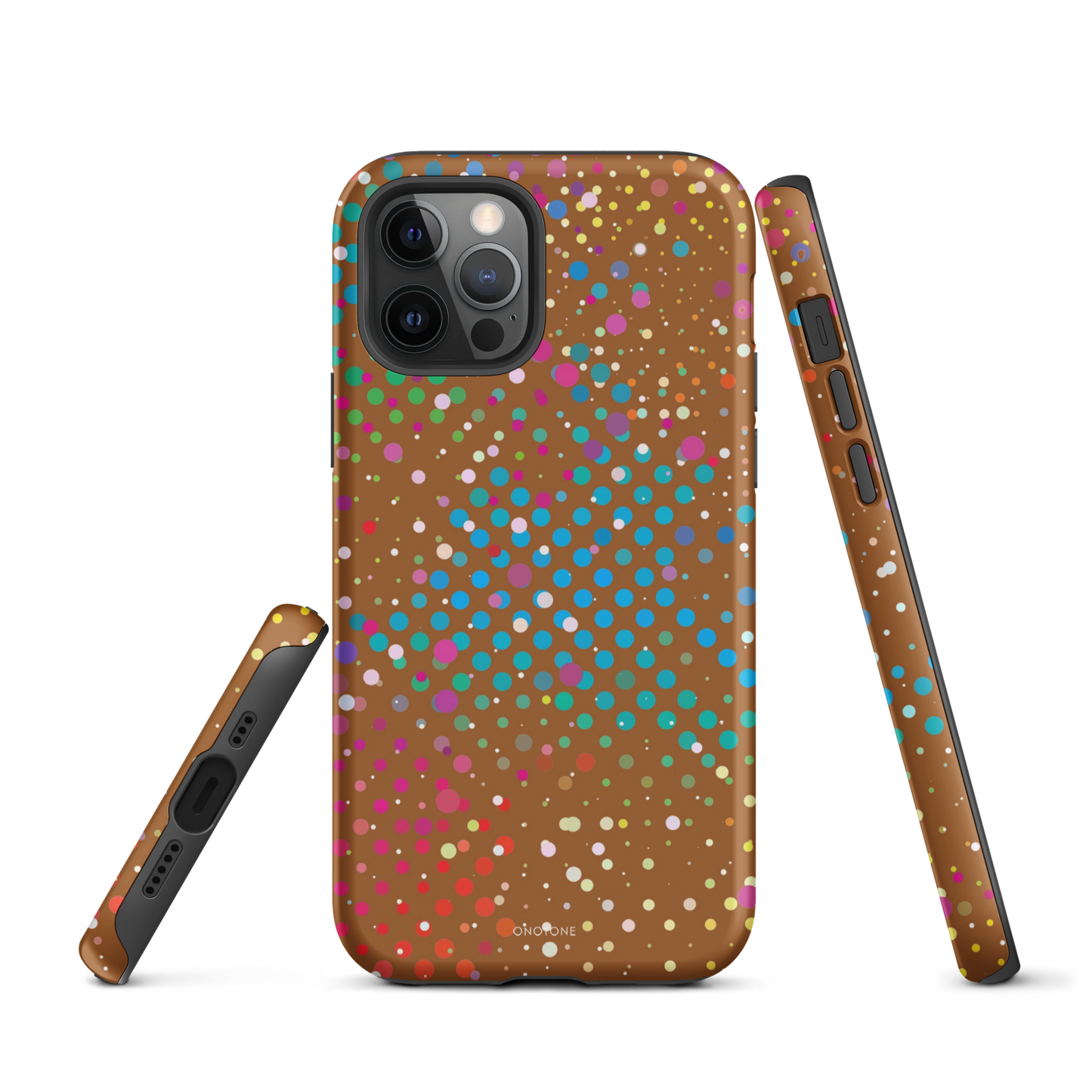 Cinnamon Brown Polka Dot iPhone 12 Pro Max Case