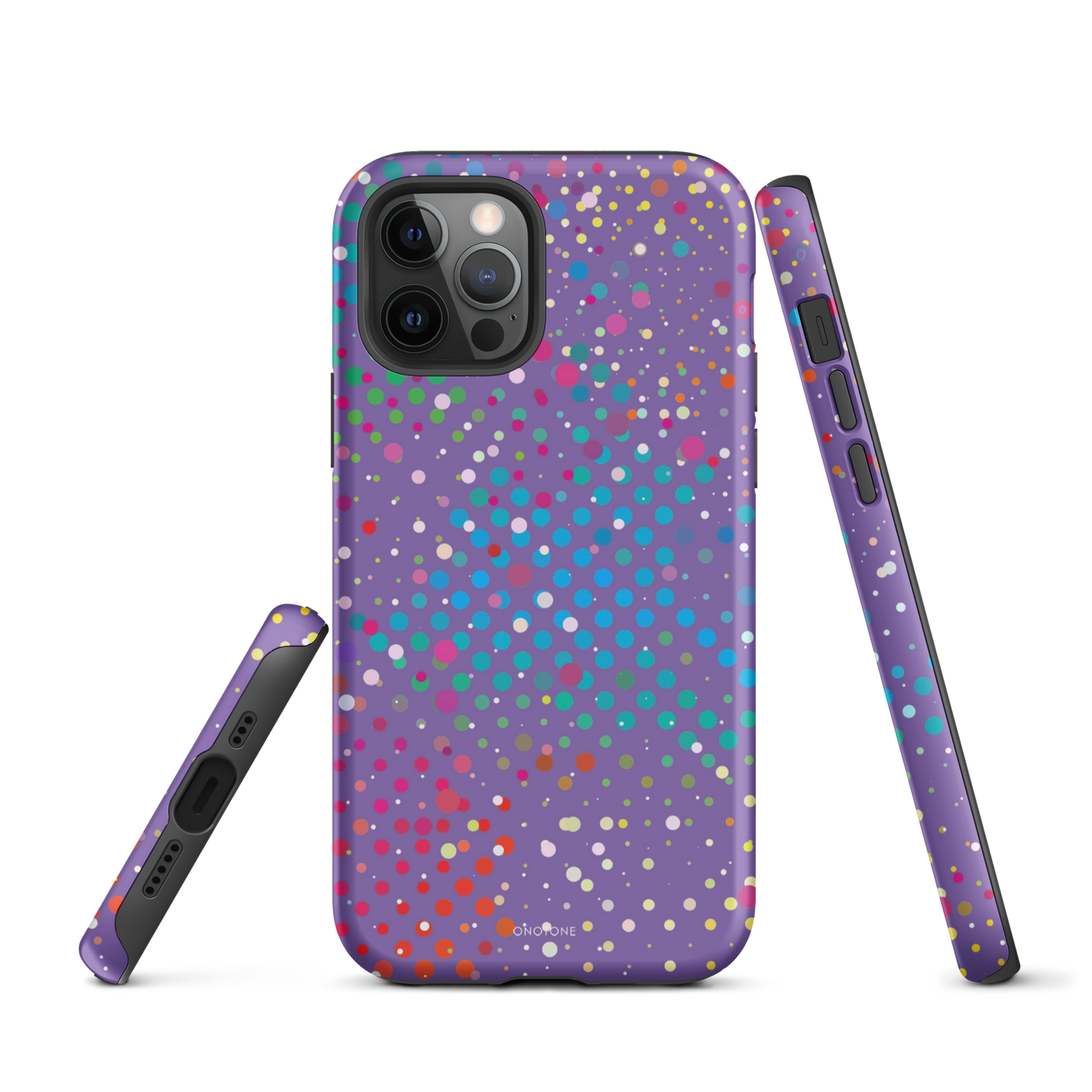 Purple Polka Dot iPhone 12 Pro Max Case