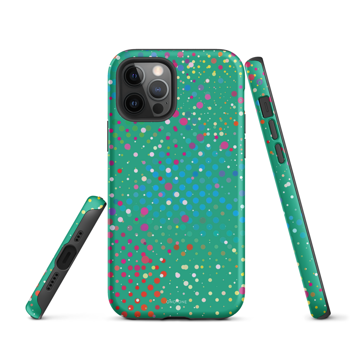 Persian Green Polka Dot iPhone 12 Pro Max Case