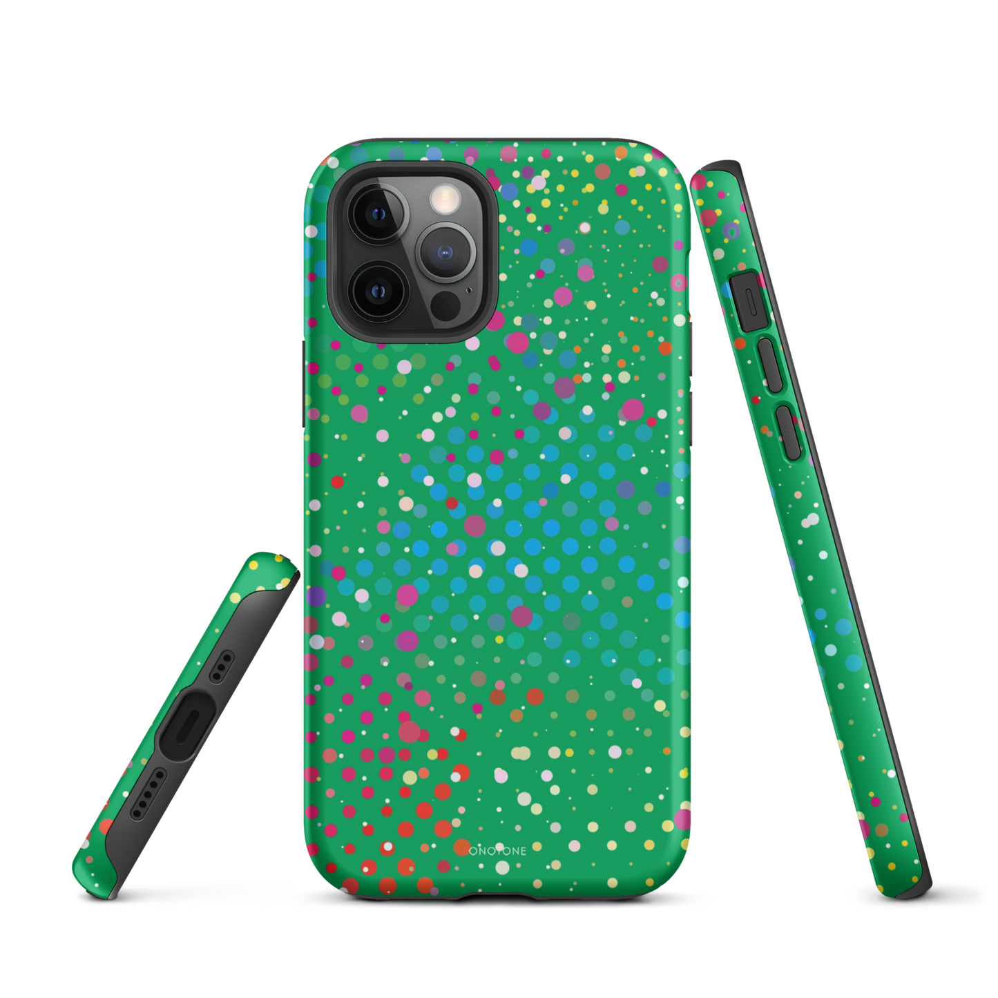 Shamrock Green Polka Dot iPhone 12 Pro Max Case