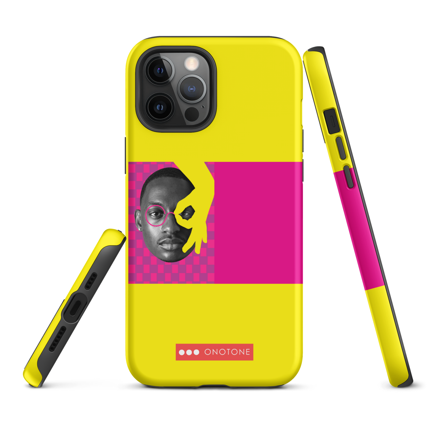 Dual Layer yellow modern iPhone® Case