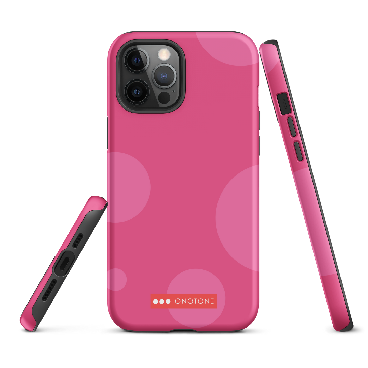 Dual Layer pink modern iPhone® Case