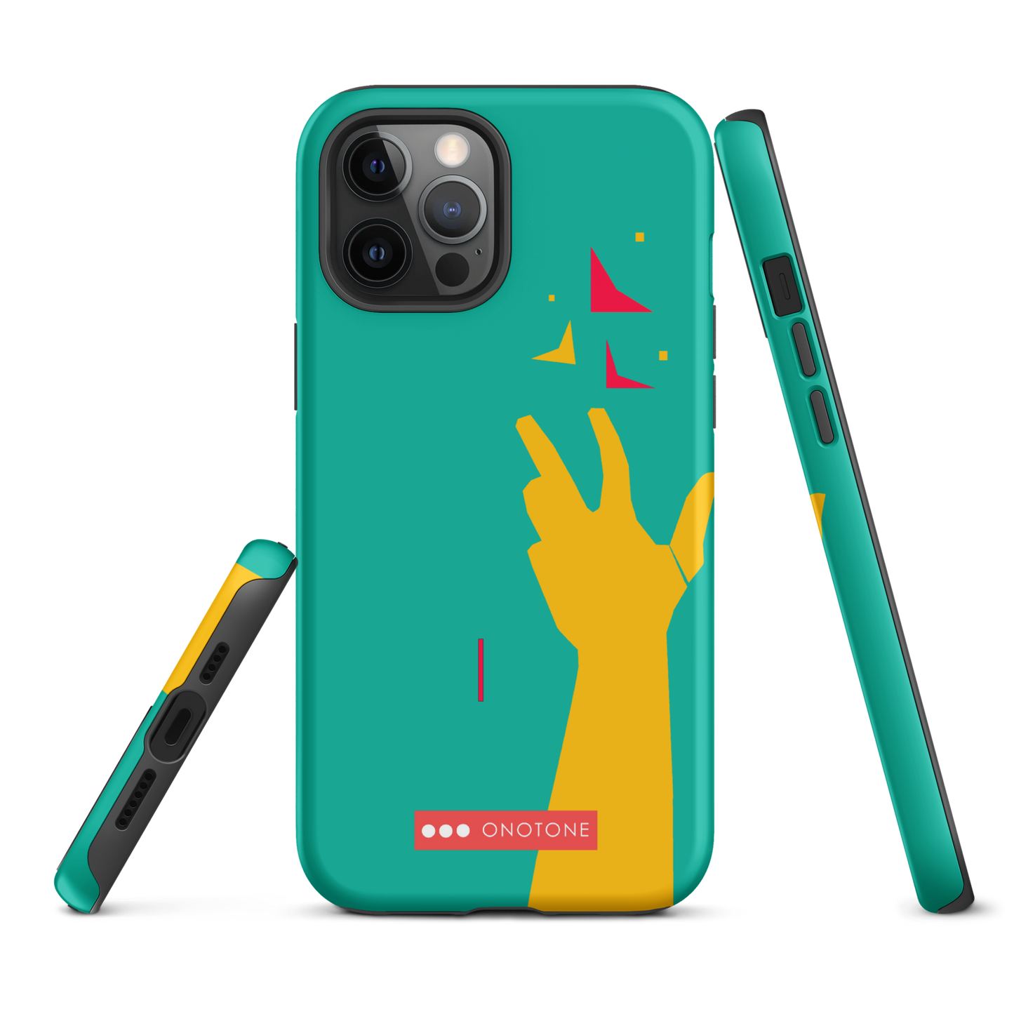 Dual Layer green modern iPhone® Case