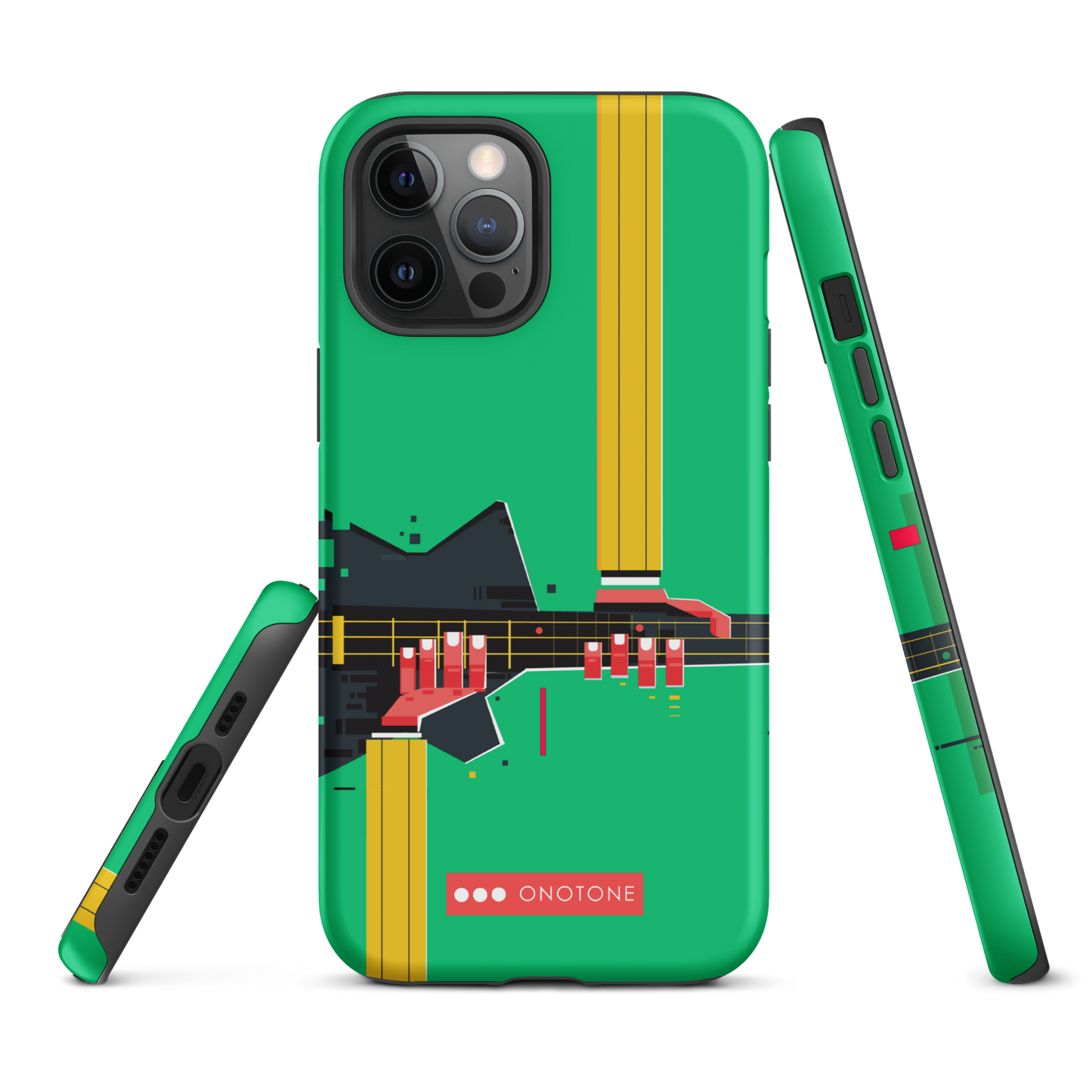 Dual Layer green modern iPhone® Case