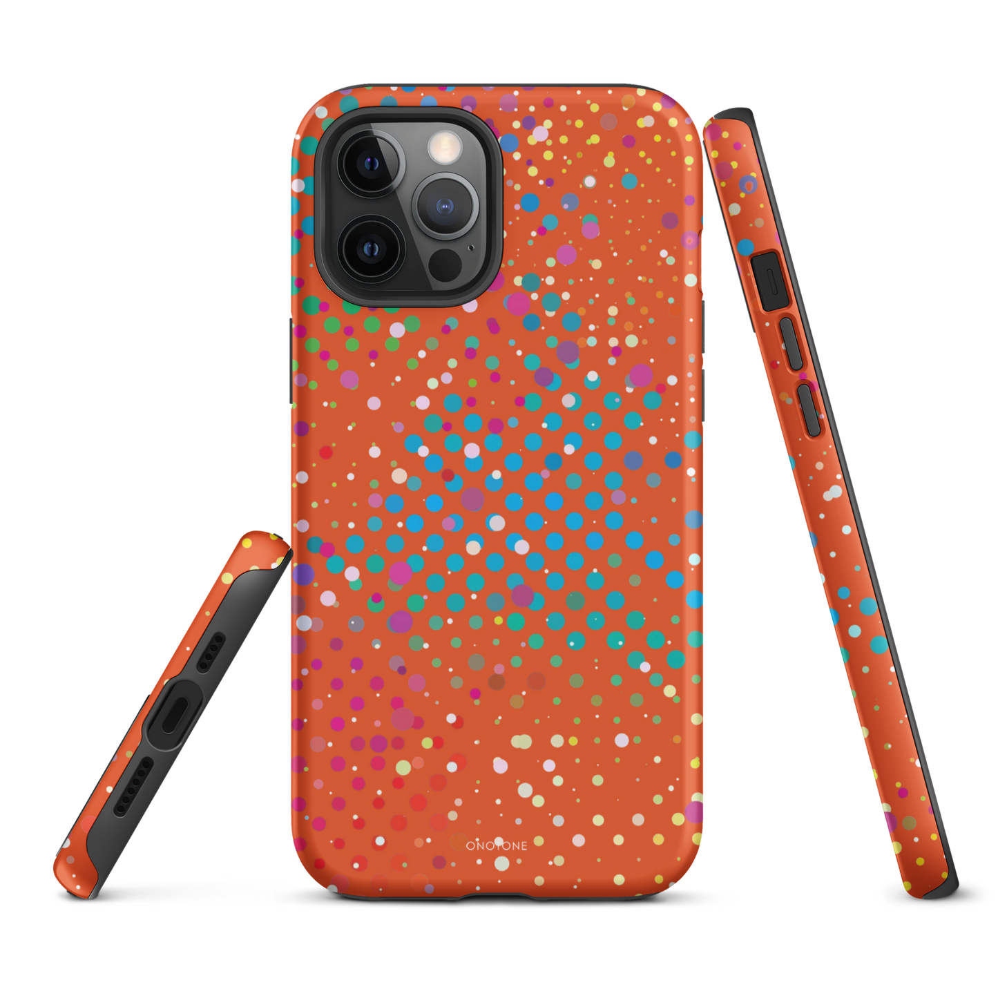 Vivid Vermilion Polka Dot iPhone 13 mini Case