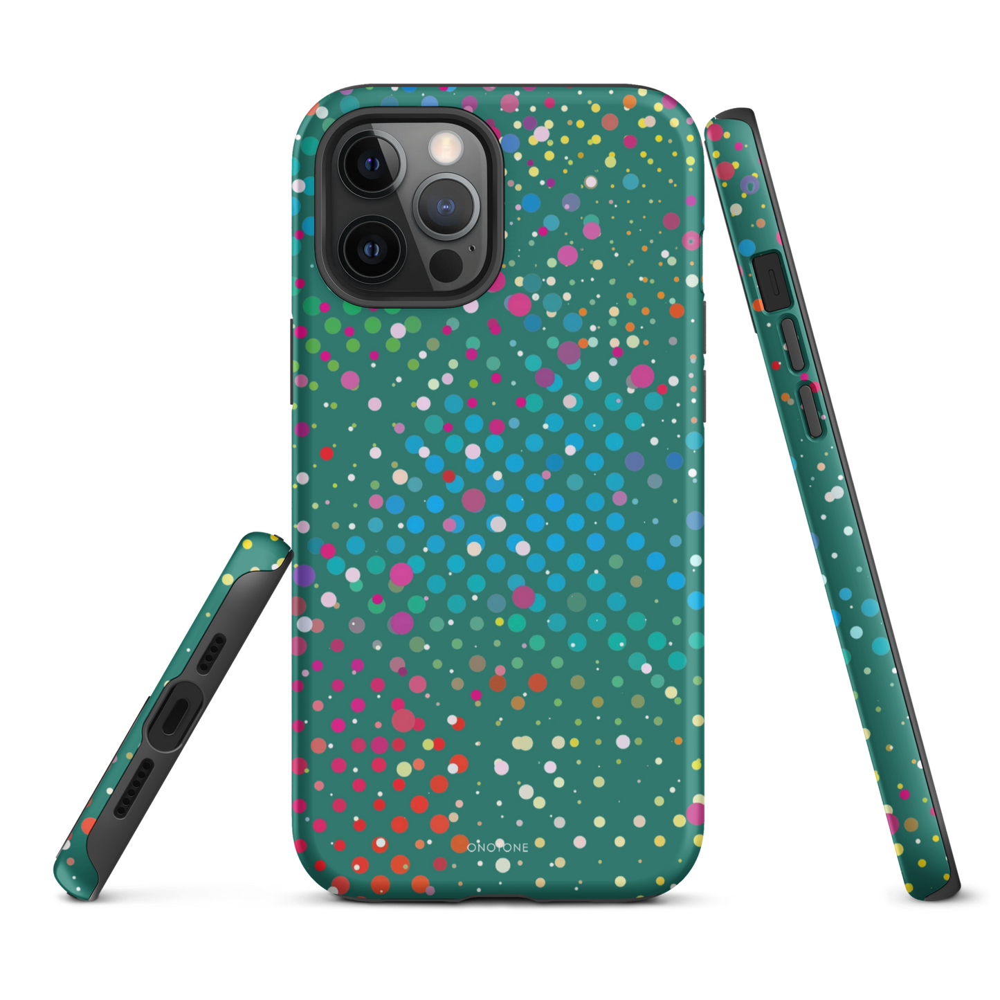 Rain Forest Green Polka Dot iPhone 13 mini Case