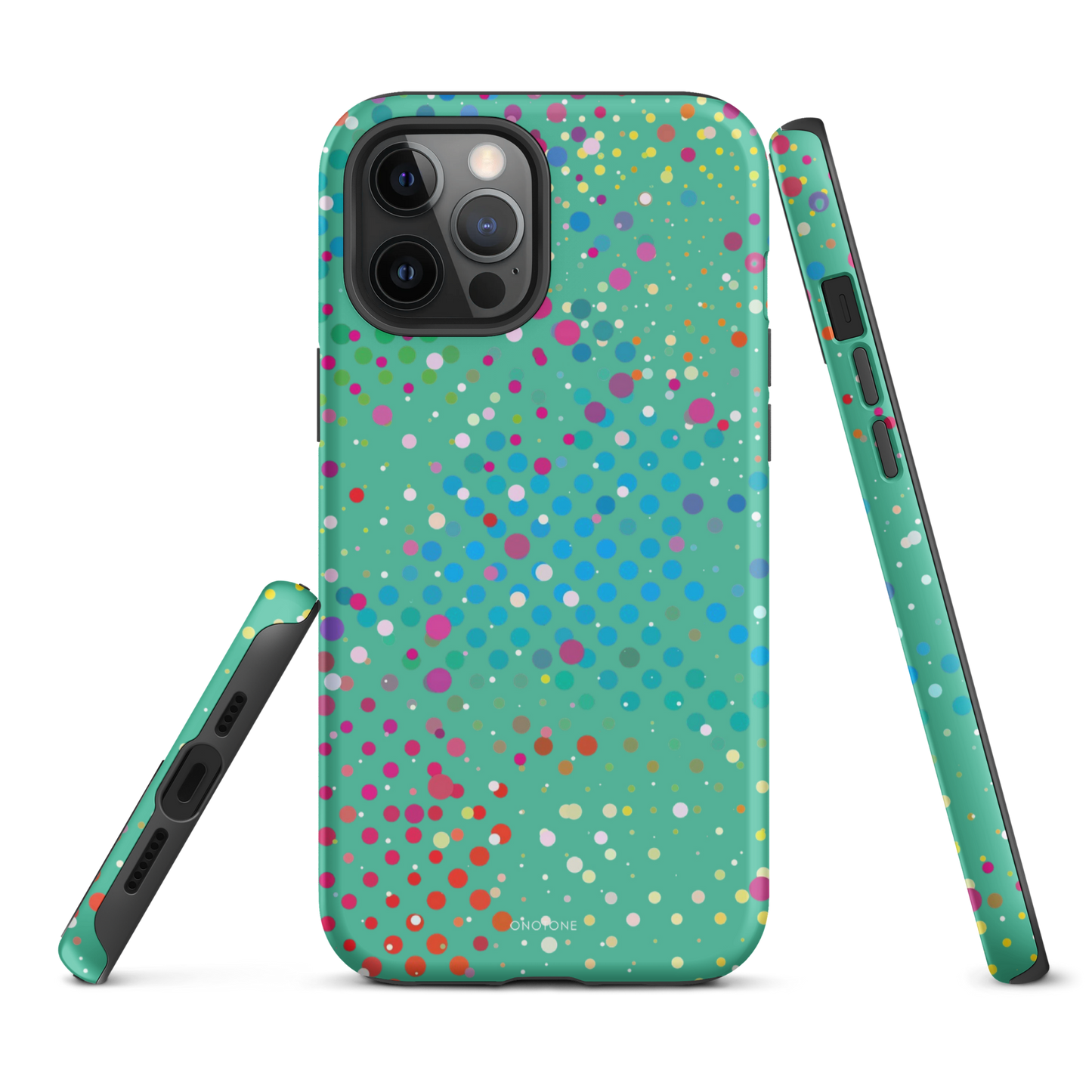 Pearl Aqua Polka Dot iPhone 13 mini Case