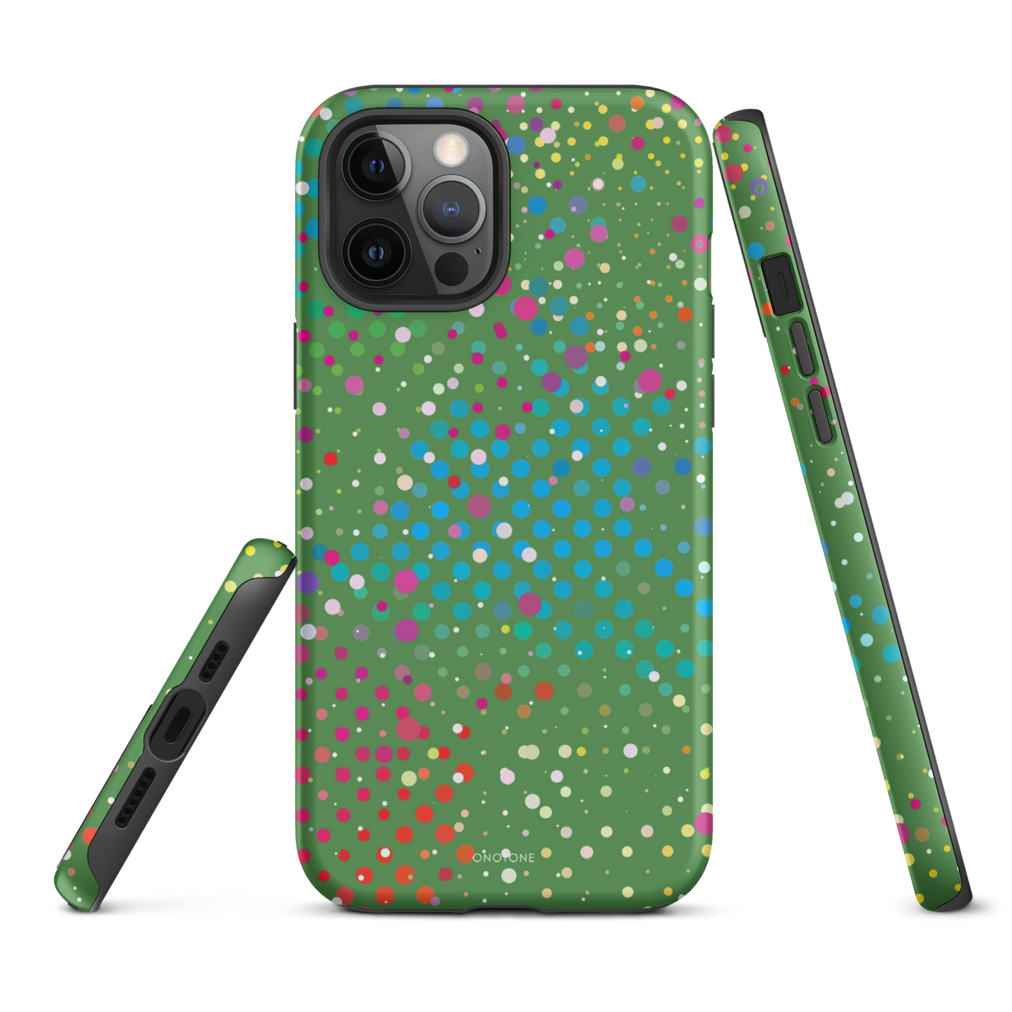 Forest Green Polka Dot iPhone 13 mini Case