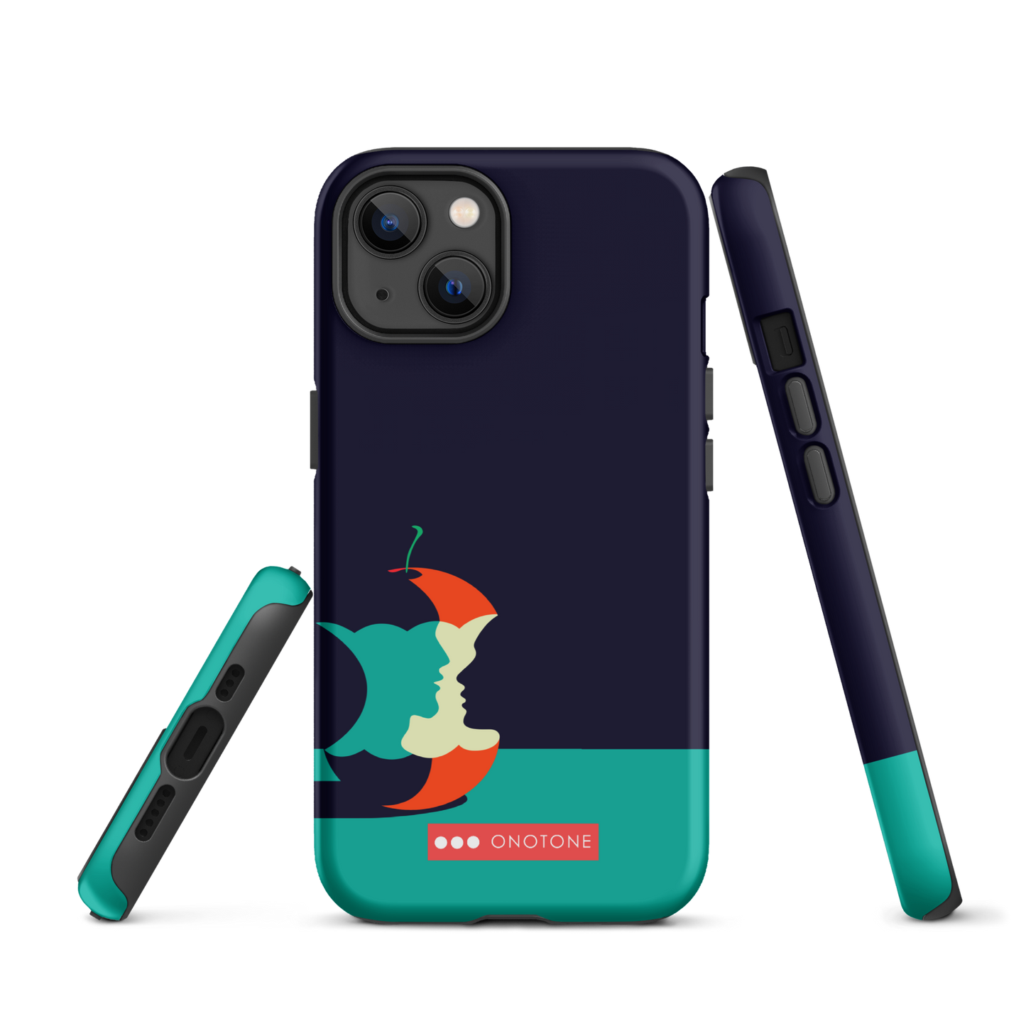 Dual Layer green modern iPhone® Case