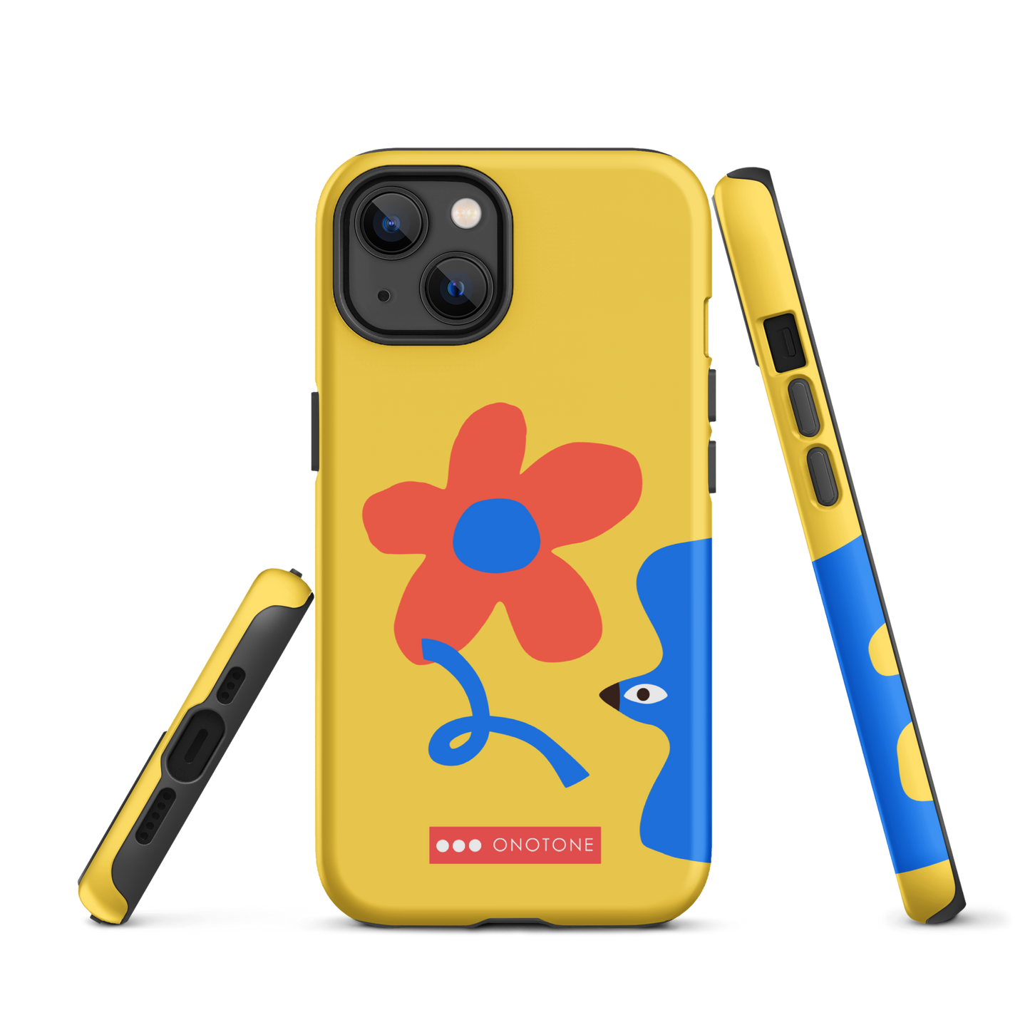 Dual Layer yellow modern iPhone® Case