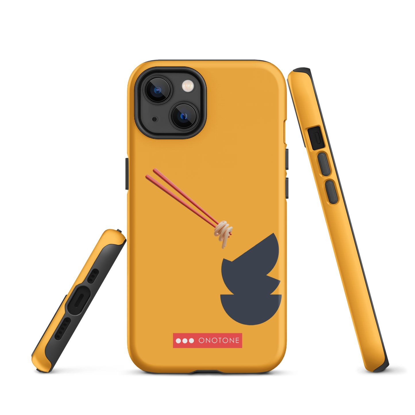Dual Layer yellow modern iPhone® Case