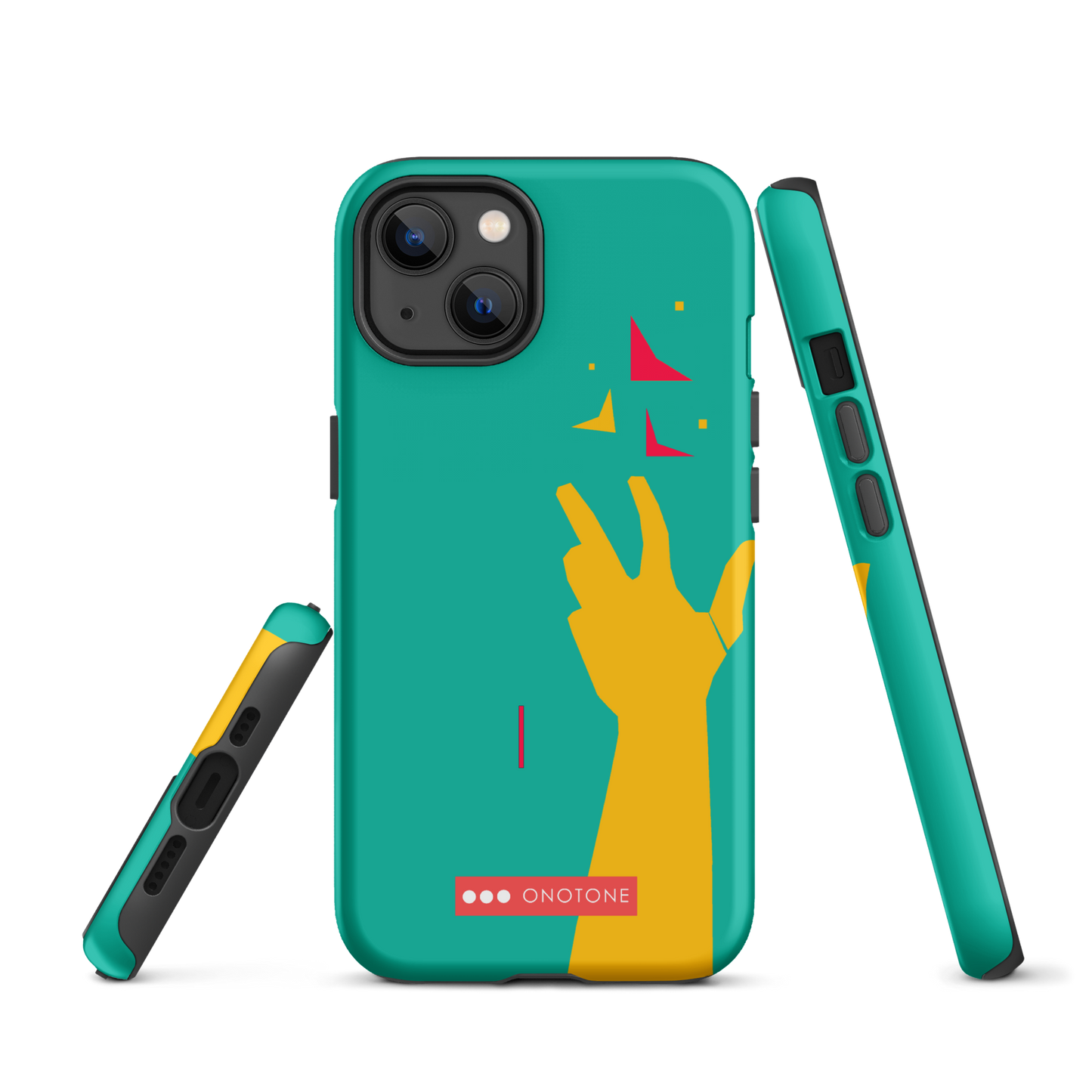 Dual Layer green modern iPhone® Case