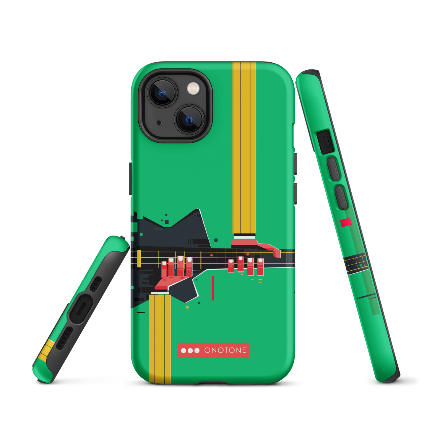Dual Layer green modern iPhone® Case