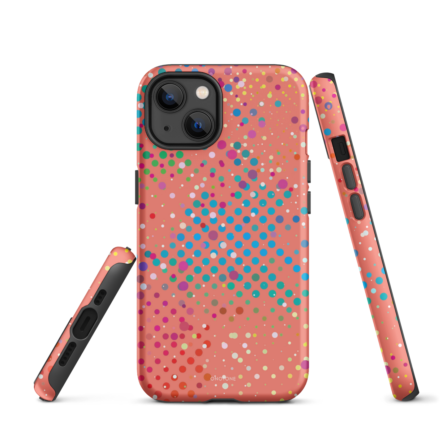 Soft Vivid Crimson Polka Dot iPhone 13 Pro Case