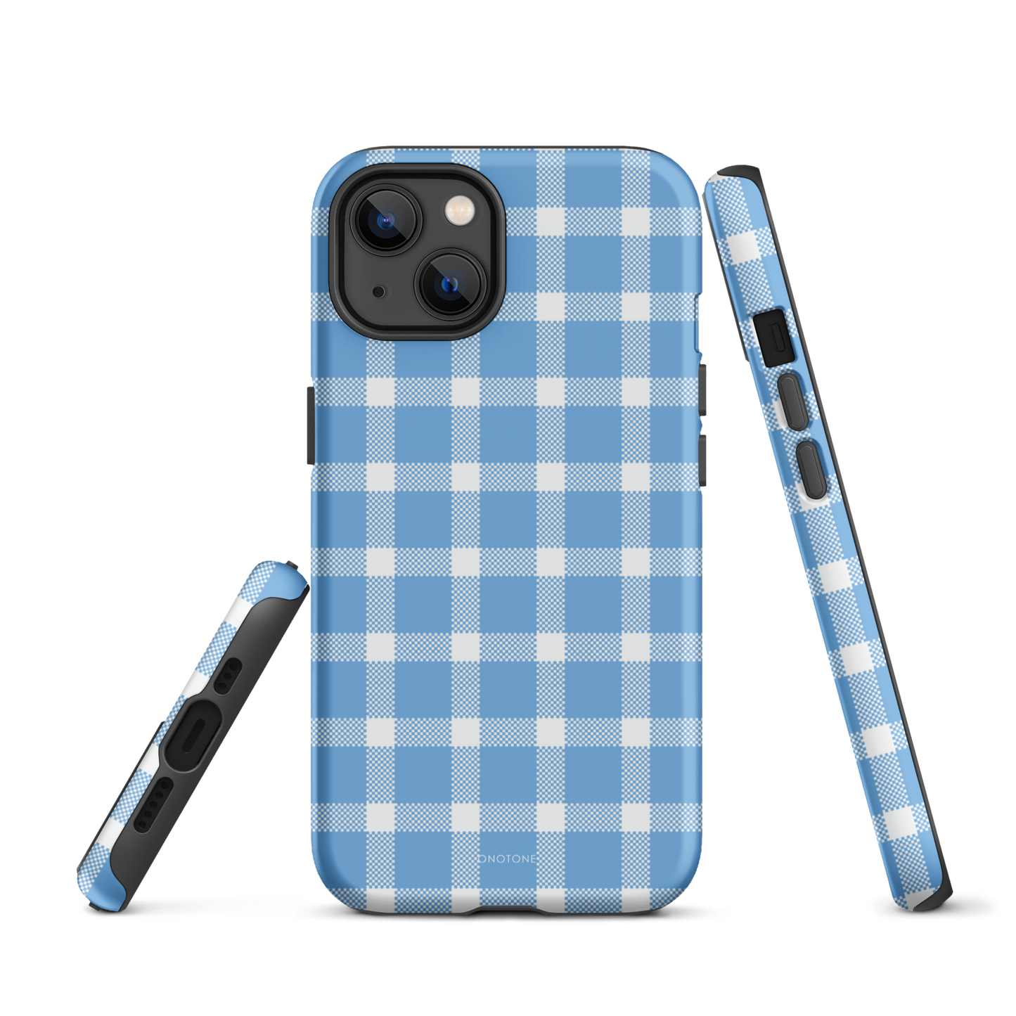 Light Blue Plaid iPhone Case – Durable, Stylish & Shockproof Protection - Durable, Stylish, Reliable Protection (BP-284)