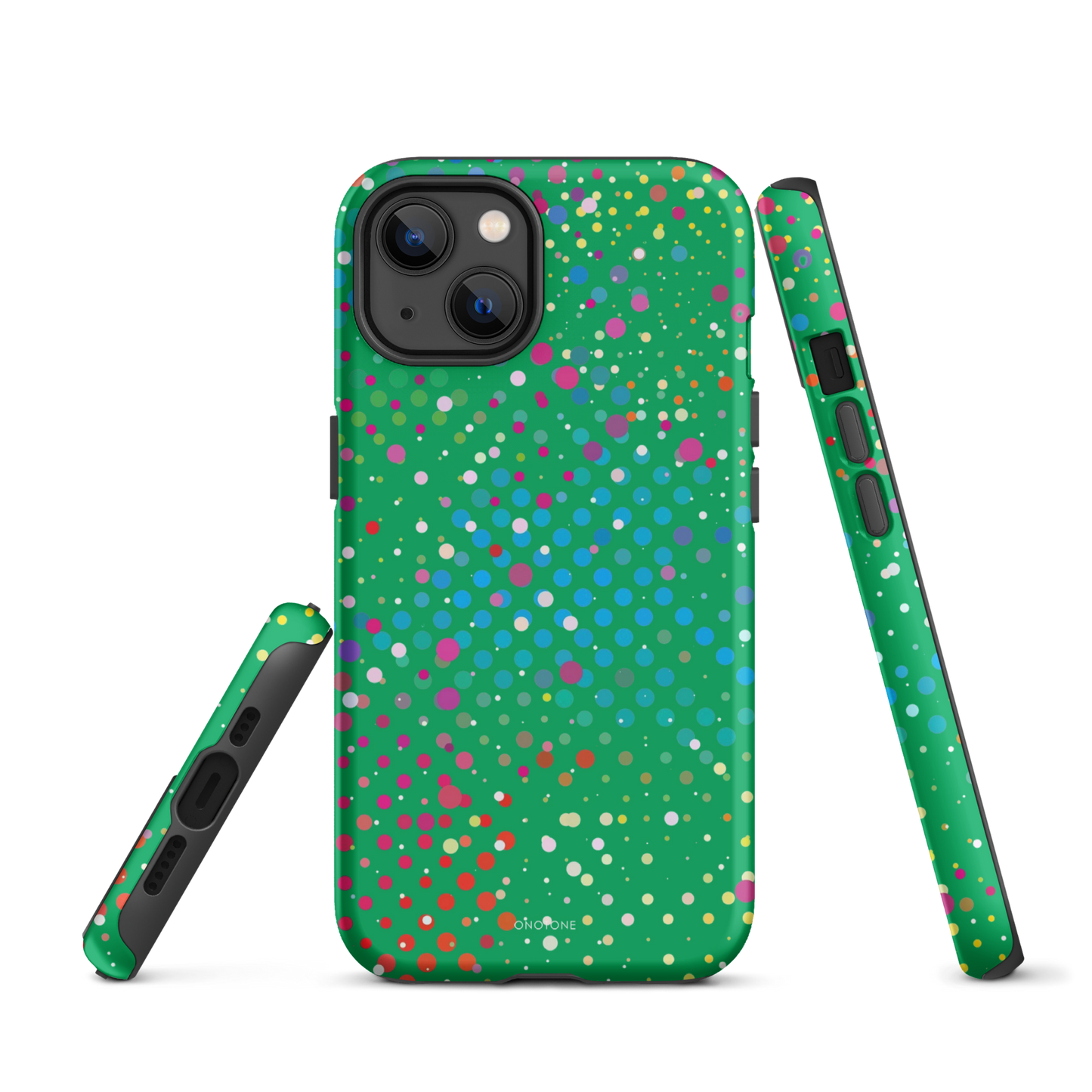 Shamrock Green Polka Dot iPhone 13 Pro Case
