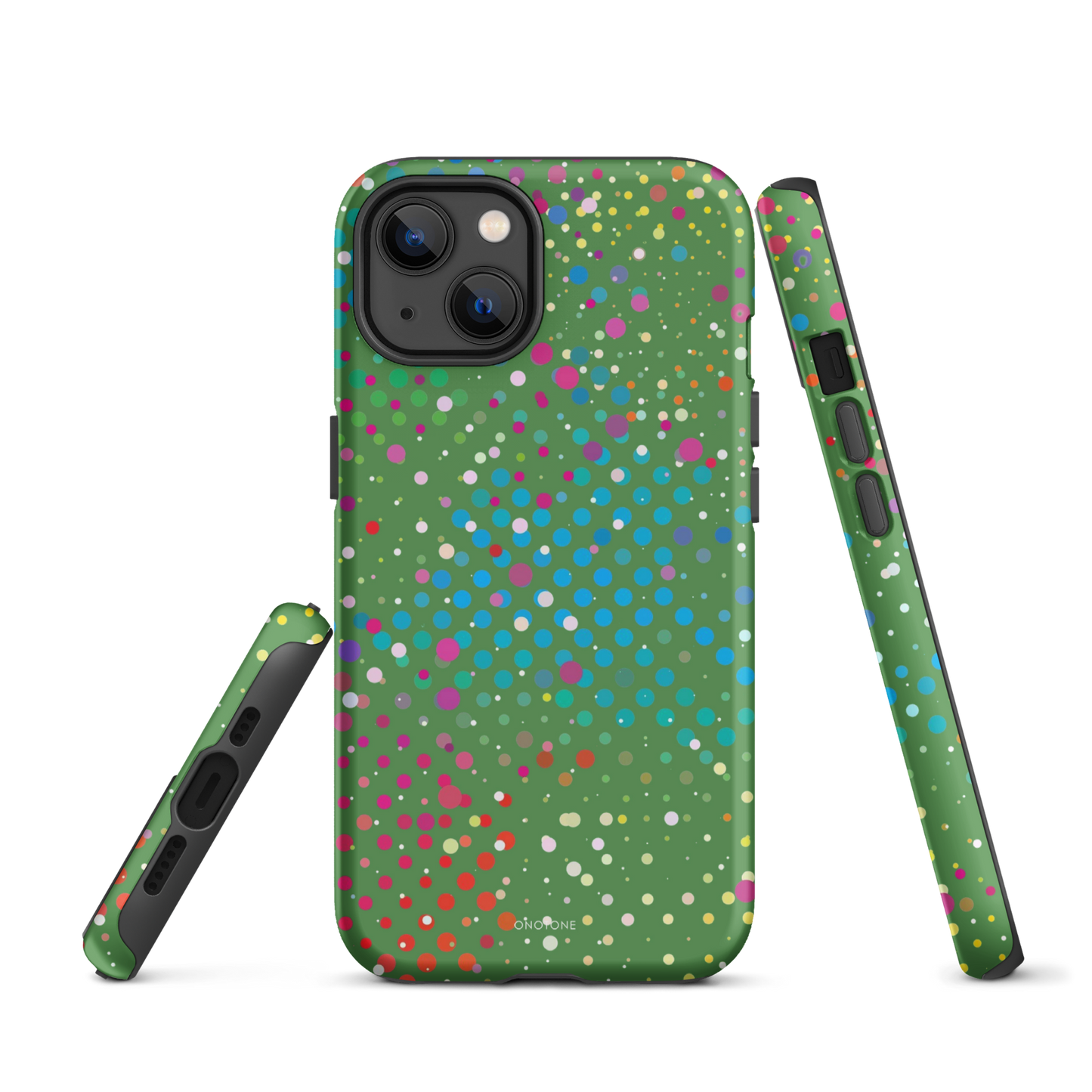 Grass Green Polka Dot iPhone 13 Pro Case