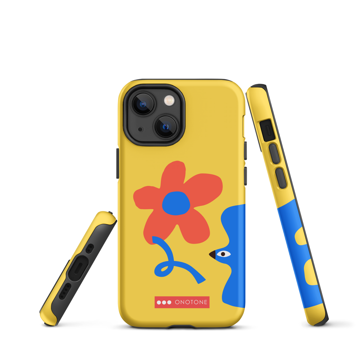 Dual Layer yellow modern iPhone® Case