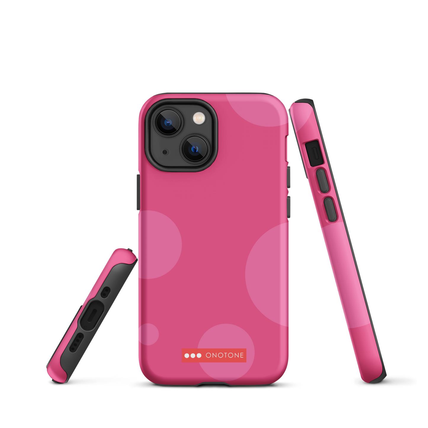 Dual Layer pink modern iPhone® Case
