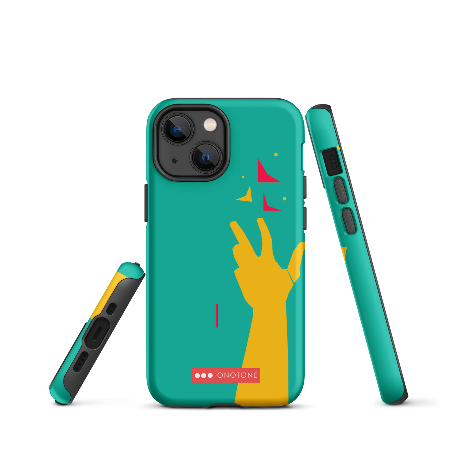 Dual Layer green modern iPhone® Case
