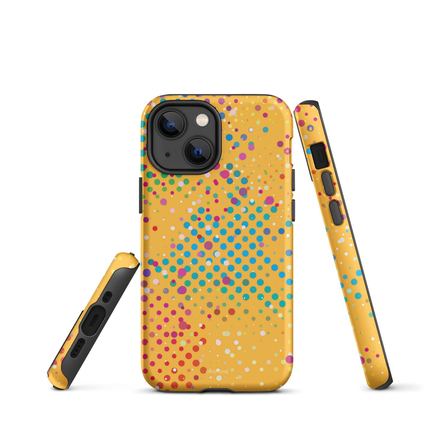 Orange Pop Polka Dot iPhone 13 Case