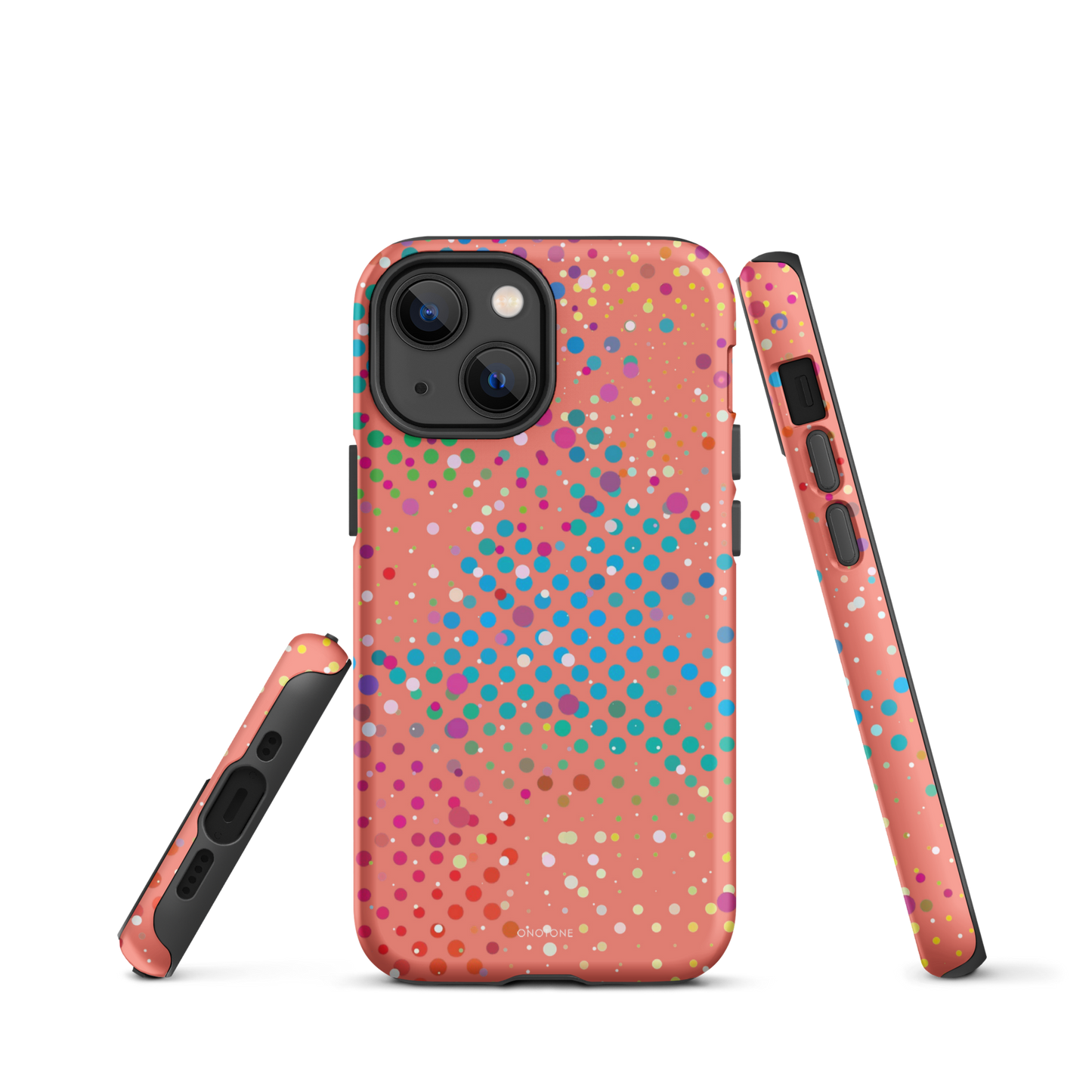 Soft Vivid Crimson Polka Dot iPhone 13 Case