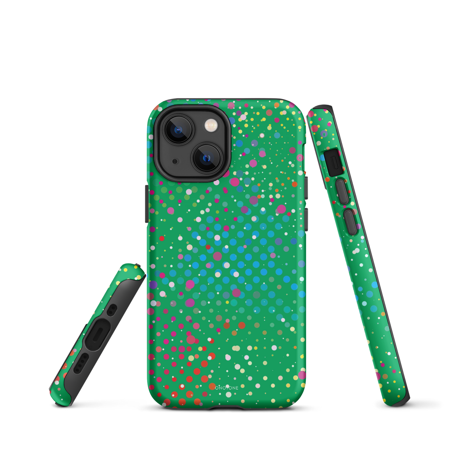 Shamrock Green Polka Dot iPhone 13 Case